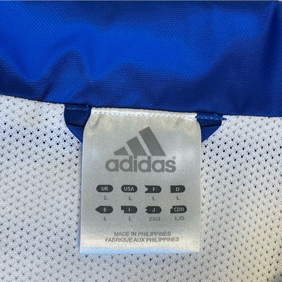 Vintage adidas size large blue & white jogger set - Picture 5 of 11